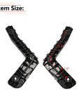 RLB-HILON front bumper brackets (pair) for Toyota Corolla 2014-2016, driver and passenger side, black plastic