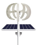 600W Wind Turbine Generator Kit With 24V 5 Blade Vertical Axis Turbine Durable Nylon Build Integrated Controller Ideal For Home Camping RV Or Off-Grid Power -40 To 80 C Operating Range