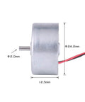 6V 6500 RPM Micro DC Electric Motor With A Tough As A Nail Build And Silky Smooth Spin Designed For Smart Locks Mini Fans And DIY Crafts Offering No Fuss Reliability Daily And Long Term Durability, side view with dimensions.
