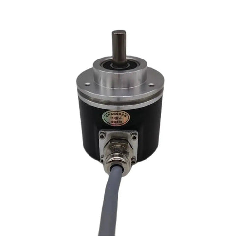 Front view of Ultra High Resolution 13-Bit SSI Gray Code Absolute Rotary Encoder with 4096 laps multiturn position sensor