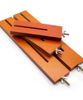 Adjustable Battery Spot Weld Jig For 18650 And 26650 Cells With Flexible Array Layout And Hella Tough High Density Bakelite Rig.