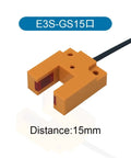 Infrared U Slot Photoelectric Sensor Proximity Switch Three Wire NPN PNP DC 12 24V Detection For Industrial Automation NO Output No Fuss Install Compact E3S GS30 GS15 GS7 Series Reliable Sensing Across Small Gaps, E3S-GS15 15mm slot sensor