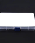 Round Ended Feather Keys Set 140 Piece For Keyways And Fasteners in plastic storage box closed view