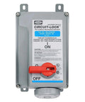 Industrial Grade Iec Pin And Sleeve Mechanically Interlocked Receptacle 30 Amp 3 Phase 250 Volt Watertight Socket with ON/OFF switch.