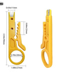 6 Piece Mini Wire Stripper Set With Sharp Blades For RJ45 Cat5 Cat6 Cables Handy Network Cable Cutter Tiny But Tough UTP Strippers