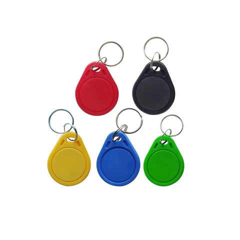 Five colorful T5577 RFID keychains for Handheld 125kHz RFID Copier And Duplicator For T5577 And EM4305 Cards Easy Read Write Duplication