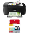 Compact Wireless All In One Printer For Home Office Featuring Auto Document Feeder Built In Fax And No Fuss Mobile Setup Works Like A Charm Right Out The Box with printed pages and ink cartridges.