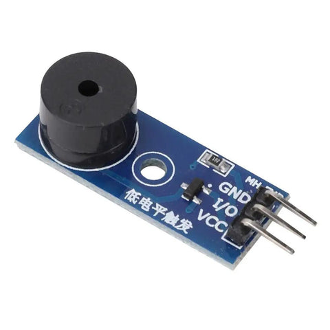 5 Pack Passive Buzzer Module For DIY Projects With LED Ready Low Level Sound 3.3V To 5V 3 Pins Mounting Nuts Included