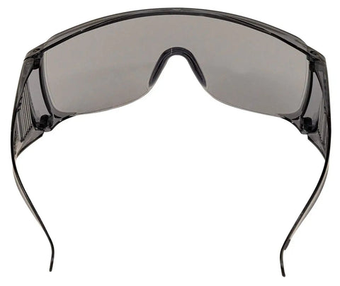 Heavy Duty Vented Over Glasses Safety Glasses With Gray Tinted Lenses 144 Bulk Pack Super Chill Airflow Design For All Day No Sweat Eye Protection Slides On Smoothly Over Prescription Specs For Job Sites