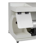Close-up of Badass Heavy Duty Double Head Bench Grinder With Slick 550W Copper Motor, showing internal components and controls.