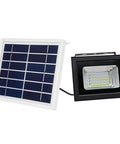 JUDYSSY Led Solar Flood Light with Ligent Power Display Day Night Automatic Induction Bright Garden Floodlight and solar panel.