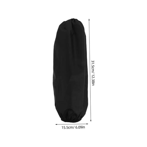 Heavy Duty Grease Resistant Long Arm Sleeves Waterproof Forearm Shields in black, showcasing size and shape for cooking and welding.