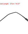 Rear brake pad wear sensor cable for Ford Transit 2015–2018, black braided with two connectors