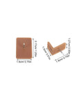 20 Piece Plastic And Iron Drawer Stopper Set For Dressers And Cabinets Quiet Noise Reducing Square And L Shape Furniture Glides