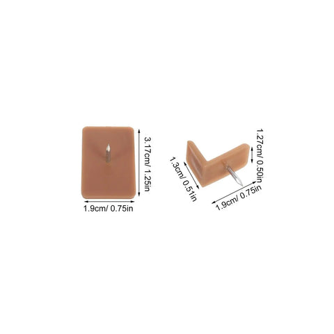 20 Piece Plastic And Iron Drawer Stopper Set For Dressers And Cabinets Quiet Noise Reducing Square And L Shape Furniture Glides