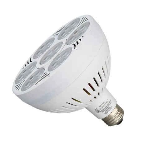 PAR38 LED Spotlight Bulb 10000K Cool White 45 Degree Beam, High Lumen Output, Energy Saving, No UV Or Mercury, side view