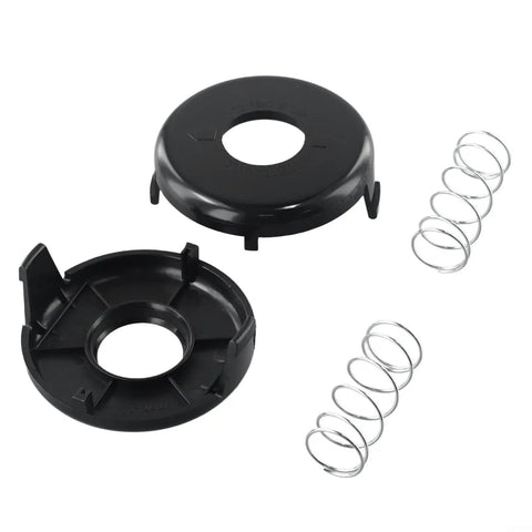 2 Pack Trimmer Head Spring and Cap for Toro 88026 Fits 13 Inch Electric Trimmers Model 51307 black snap-on spool cover and springs