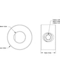 Diagram of 10Pcs 6Mm Bore Shaft Collar Set With Hex Screws Lock Ring For Robots And DIY Projects dimensions and design features.