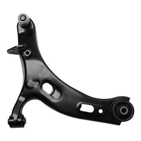 2 Front Lower Control Arms With Ball Joints Kit For 2010 To 2014 Subaru Outback And Legacy, black steel arm