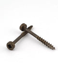 Pocket Hole Screws Set Seven by One and a Half Inch Pan Head Coarse Thread Type Seventeen Square Drive With Bit Included.