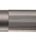Side view of Stinger DS 425 Lumen 26000 Candela Rechargeable LED Flashlight with dual switches, black design for outdoor and emergency use.
