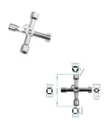 6in1 Multi-Functional Valve Key Set With Dimensions Displayed