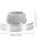 Beefy Heavy Duty Wall Door Stoppers 3 Pack Stainless Steel With Silver Rubber Cushion Concave Door Bumpers dimensions