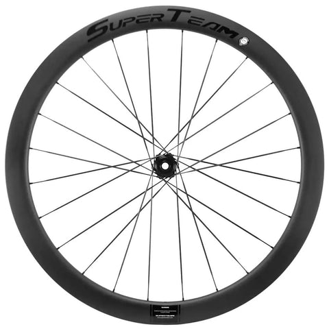 Tubeless 45mm Carbon Road Wheelset With 700c Rims And 25mm Tires Disc Brake Compatible Carbon Fiber Toray T700 Spokes UD Matte Finish Shimano