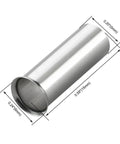 Heavy Duty Copper Crimp Connectors 100 Pack 15mm Long Non Insulated Ferrule Pin Terminals EN10-15 for AWG 8 and 10mm2 Wire Tin Plated Secure Wire Termination, 15mm ferrule