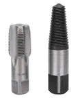 Ultimate 3/4 Inch Pipe Tap Set Plus Broken Pipe Extractor Tool For Hard Water Repair Kit To Bust Seize Threads And Remove Screw Snaps Like A Champ, steel