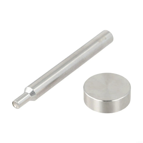 Heavy Duty Steel Double Cap Rivet Setting Tool Kit With 6Mm 8Mm 10mm Punch And Install Kit For Button Fasteners, Easy Hand Operated Riveter, steel punch and base plate