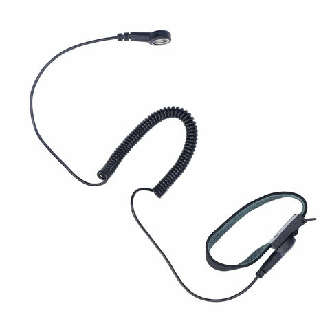 ESD Wrist Strap With Grounding Wire And Extendable Long Cord, Reusable Anti Static Bracelet For Electronics Work, Black Frame