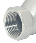 1-inch stainless steel pipe fitting with female NPT threads
