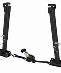 Heavy Duty RV Stabilizer Kit Packs Adjustable I Beam Mounts, two aluminum legs with ratchet strap for 17 to 35 inches.