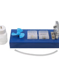 Hands On Electrolysis Demonstration Kit For Hydrogen Rich Water Chemistry Teaching Electrochemical Cell Energy Conversion Lab Device Fuel Cell Principles Classroom Science Lab Gear For Students, blue base, meters, fan, tube
