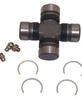 Heavy Duty U-Joint Brown For Marine Outboard Shaft Replacement 18-2174 Fits Mercury OMC OEM Boats Durable Universal Joint For Boat Prop Shaft Rust Resistant And High Performance Marine Gear Part, cross view with clips