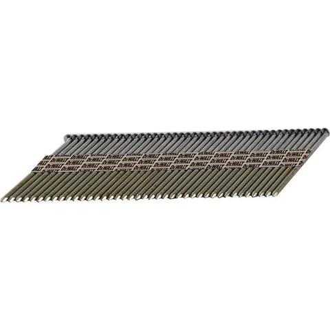 Framing Nails For 30-Degree Paper Tape, 3 1/2-Inch By.131-Inch, Smooth Shank, Off-Set Round Head, 2000-Pack, angled view