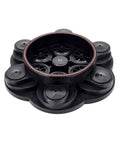 CT6 Pump Viton Valve Plate Assembly Kit CT6KIT 302 with black Viton valves and O-ring, top view, for industrial flow equipment