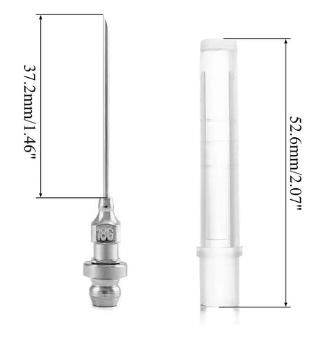 Bearing Grease Injector Needle Nozzle Dispenser Kit with 90 Degree Adapter and Narrow Needle for Sealed CV Joints