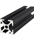 1 Inch By 1 Inch T Slotted Aluminum Extrusion 10 Series 6063 T6 Black Anodized 24 Inch Long For DIY Projects