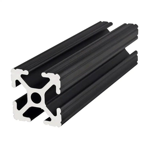 1 Inch By 1 Inch T Slotted Aluminum Extrusion 10 Series 6063 T6 Black Anodized 24 Inch Long For DIY Projects