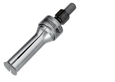 Inner And Outer Puller Set In A Handy Tin Box, 11 Piece Kit with Internal Extractors, close-up of metal extractor component