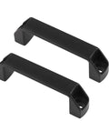 Aluminium Alloy Rectangular Pull Handle Set Of Two For 30 Series European Standard Aluminum Extrusion Profiles In Black Finish