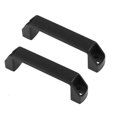 Aluminium Alloy Rectangular Pull Handle Set Of Two For 30 Series European Standard Aluminum Extrusion Profiles In Black Finish