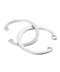 40Pc Set Of 8 To 75Mm C Type Internal Circlip Retaining Rings In 304 Stainless Steel, Super Handy Burr-Free Edges For Easy Install, Corrosion-Resistant, Fits 41 Common Bore Diameters, Ideal For Quick Mechanical Setups. 304 stainless steel C-type internal circlip rings