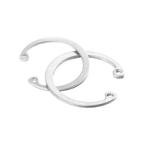 40Pc Set Of 8 To 75Mm C Type Internal Circlip Retaining Rings In 304 Stainless Steel, Super Handy Burr-Free Edges For Easy Install, Corrosion-Resistant, Fits 41 Common Bore Diameters, Ideal For Quick Mechanical Setups. 304 stainless steel C-type internal circlip rings