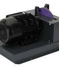 Rock Solid Lawn Mower Blade Sharpener Bench Grinder Featuring 500 Watt Motor and 7 Inch Wheel for easy blade sharpening.