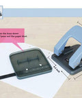 Two Hole Puncher For Paper And Crafts, Adjustable 3.15 Inch Hole Spacing, view showing detached base for paper dust removal