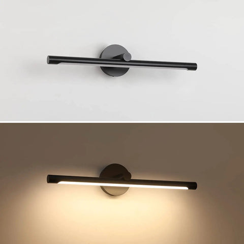 Sleek Black Hardwired Picture Light For Paintings And Wall Art LED Gallery Display Lighting With 24.21 Inch Reach, 12W Power, 3000K Warm White