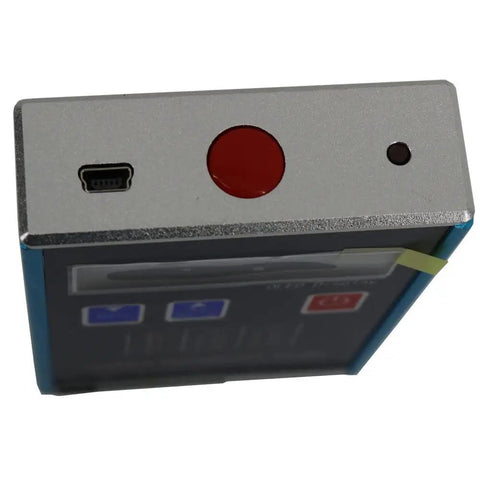Top view of Handheld Surface Roughness Tester And Profilometer With USB Data Output Real Time Monitoring For Quick Roughness Readouts Ra 0.05 To 15.0 Um Rz 0.1 To 50 Um USB Interface Pro Grade Build showing USB port